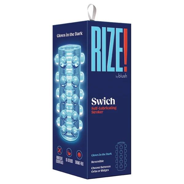 Rize - Swich - Glow in the Dark Self-Lubricating Stroker - Clear
