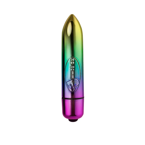 Rocks Off 80Mm 7 Speed Rainbow Vibrating Bullet