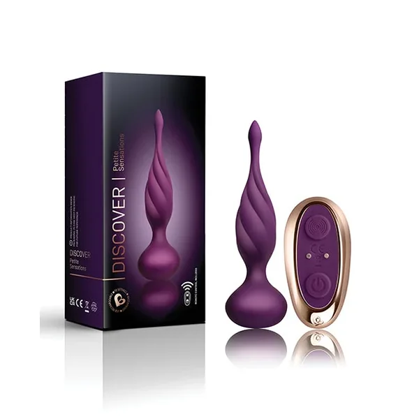 Rocks Off Petite Sensations Discover Plug w/Remote – Purple
