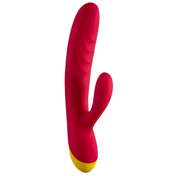 Romp Jazz Ribbed Silicone Rabbit Vibrator