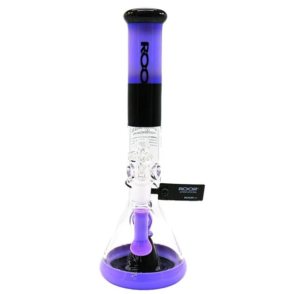ROOR® TECH MINI FIXED 14″ 45X5 BEAKER PURPLE & BLACK COLOR