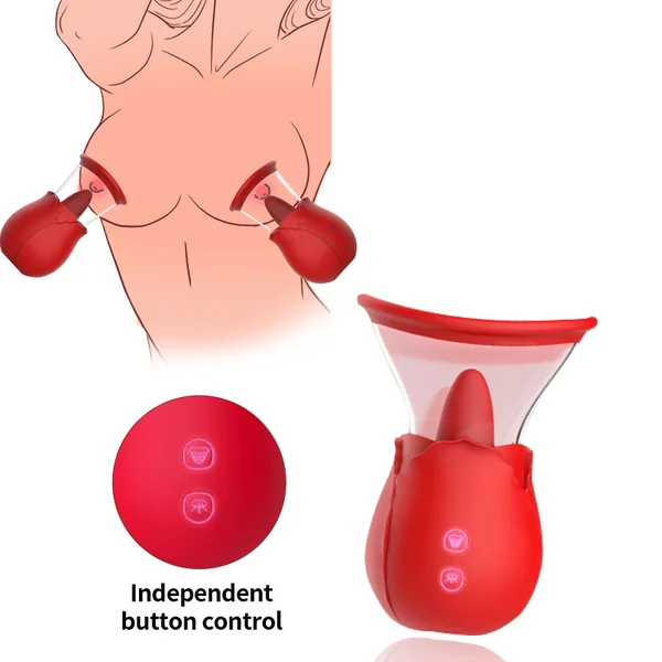Rose Sucking Tongue Vibrator Pump For Women