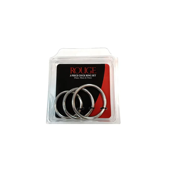 Rouge – Cockring Steel 3 Rings Set