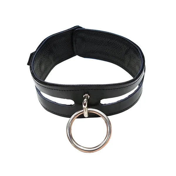 Rouge Leather Fashion Collar – Black