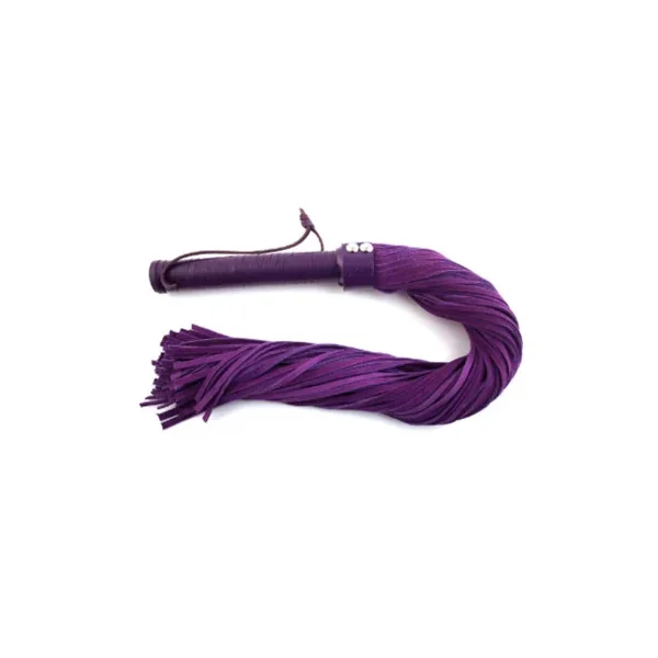 Rouge Suede Flogger, Black & Purple
