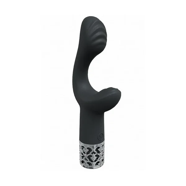 Royal Gems Majestic Rechargeable Silicone Vibrator – Black