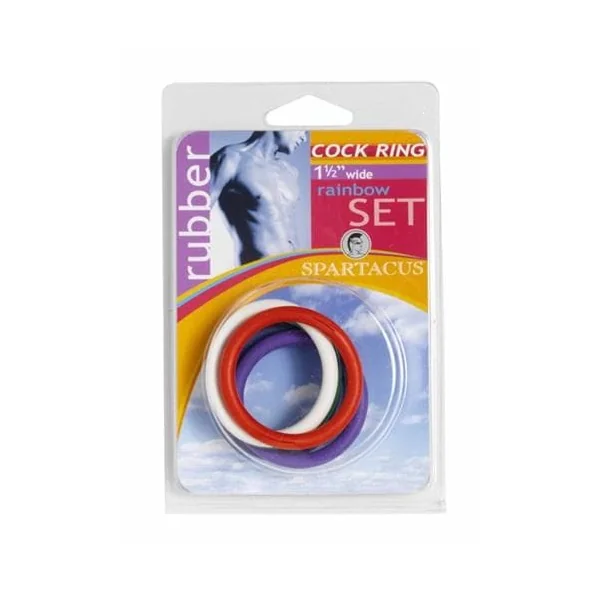 Rubber C-Ring Set - 1.5" - Rainbow