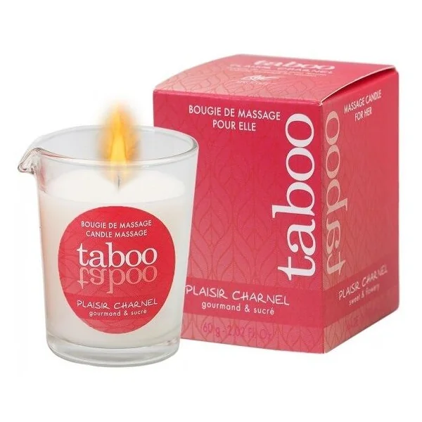 RUF - TABOO MASSAGE CANDLE FOR HER PLAISIR CHARNEL COCOA FLOWER AROMA