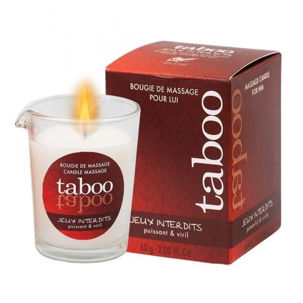 RUF - TABOO MASSAGE CANDLE FOR HIM JEUX INTERDITS WILD LICHEN AROMA