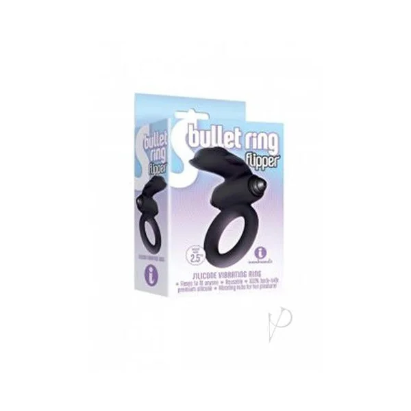 S Bullet Ring Flipper Vibrating Cock Ring by Icon