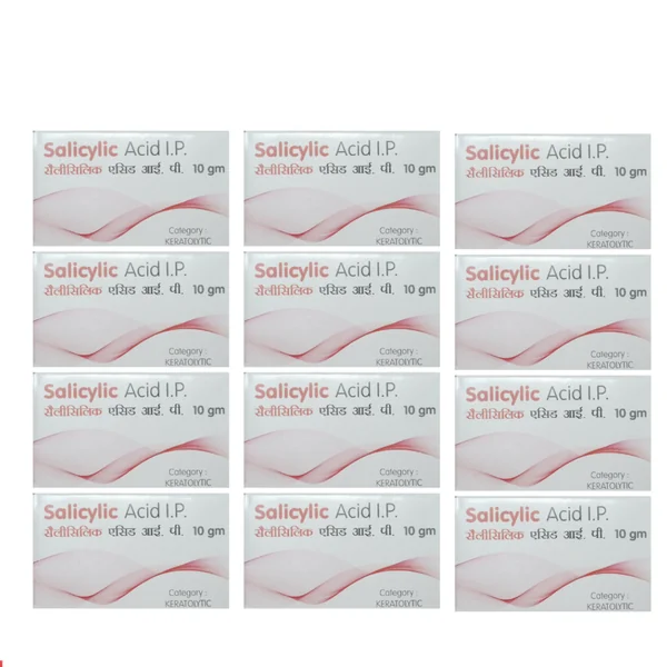 SALICYLIC ACID POWDER (Pack Of 12) (10g Each)