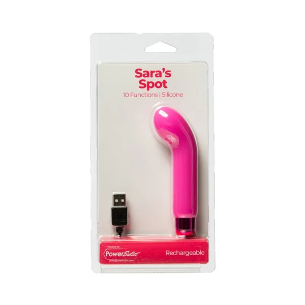 Sara’s Spot Rechargeable Bullet With Removable G-Spot Sleeve Pink