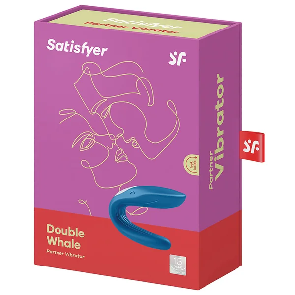 Satisfyer Double Whale Partner Vibrator - Blue