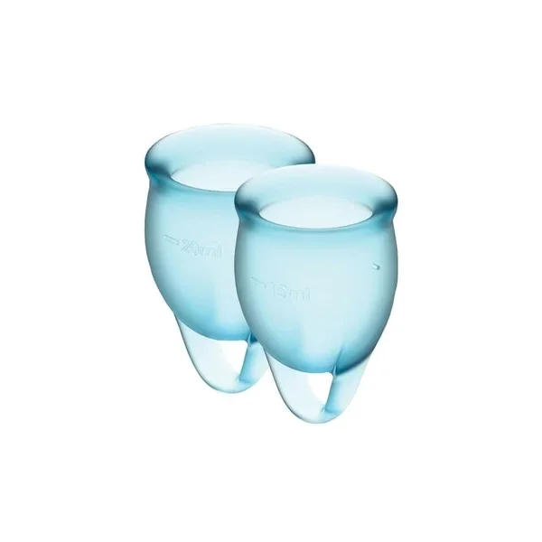 Satisfyer Feel confident Menstrual Cup (Light Blue)
