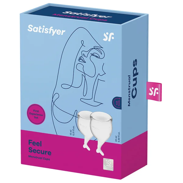 Satisfyer Feel Secure Menstrual Cups - Transparent