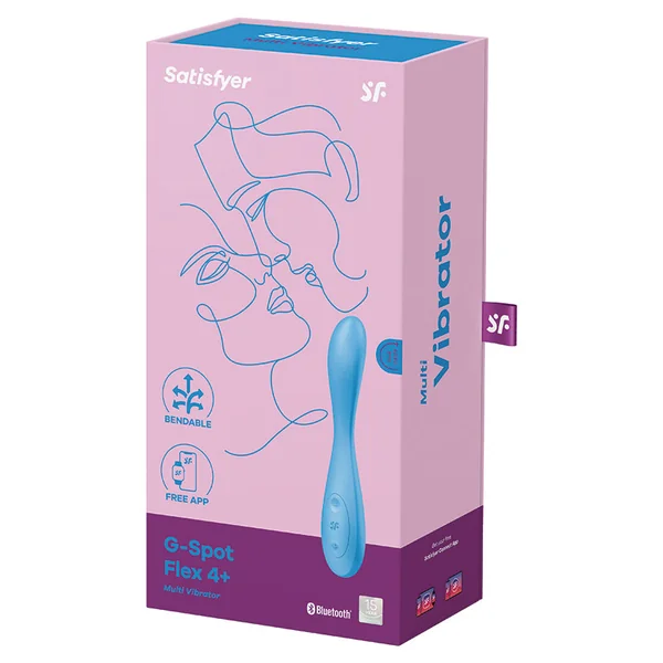 Satisfyer G-Spot Flex 4 Connect App Multi Vibrator - Blue