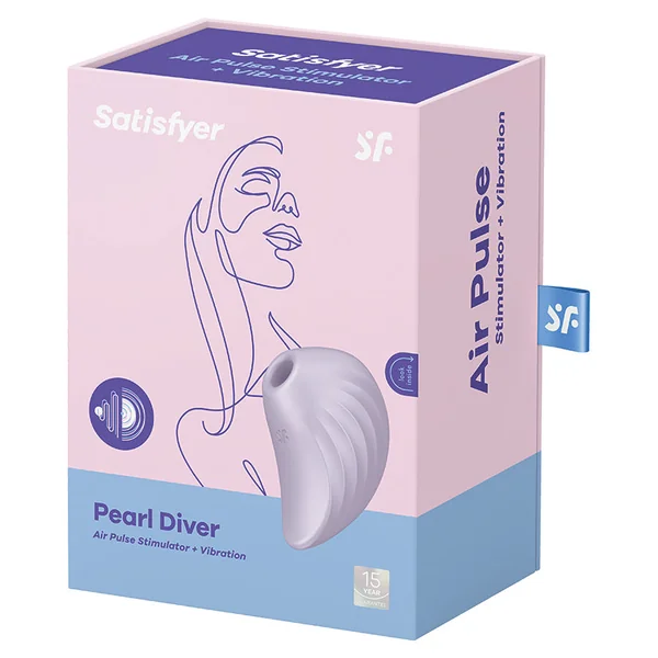 Satisfyer Pearl Diver Air Pulse Stimulator + Vibration - Violet