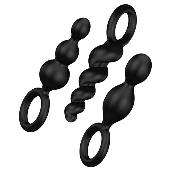 Satisfyer Plug Set Of 3 - Black