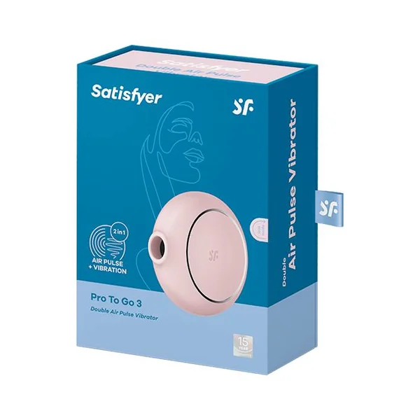 Satisfyer Pro To Go 3 Double Air Pulse Mini Clitiris or nipple Vibrator for women