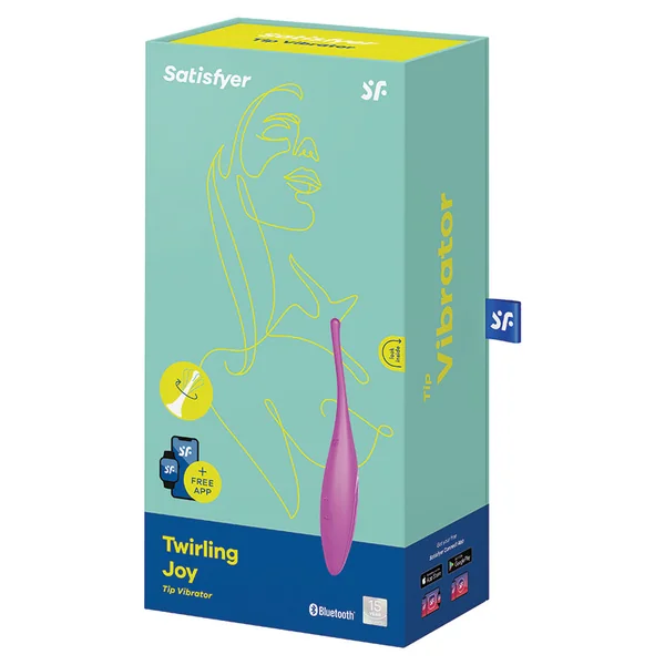 Satisfyer Twirling Joy Connect App Tip Vibrator - Purple