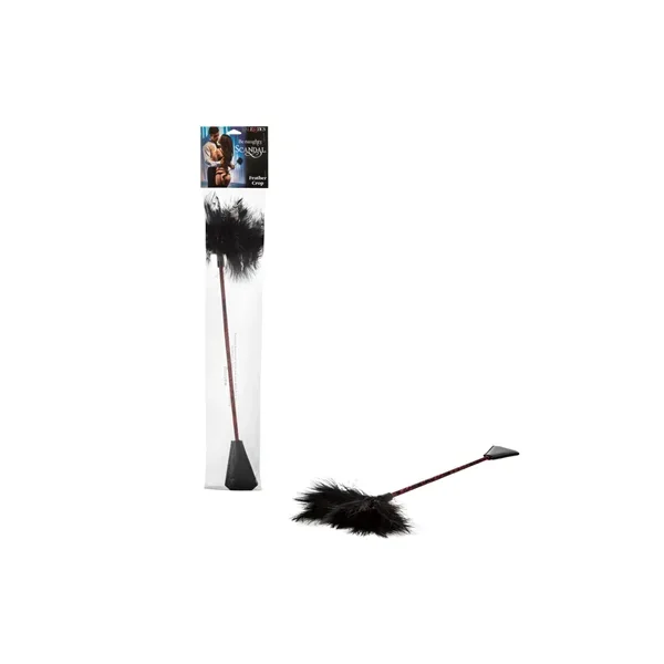 Scandal Feather Crop – Black