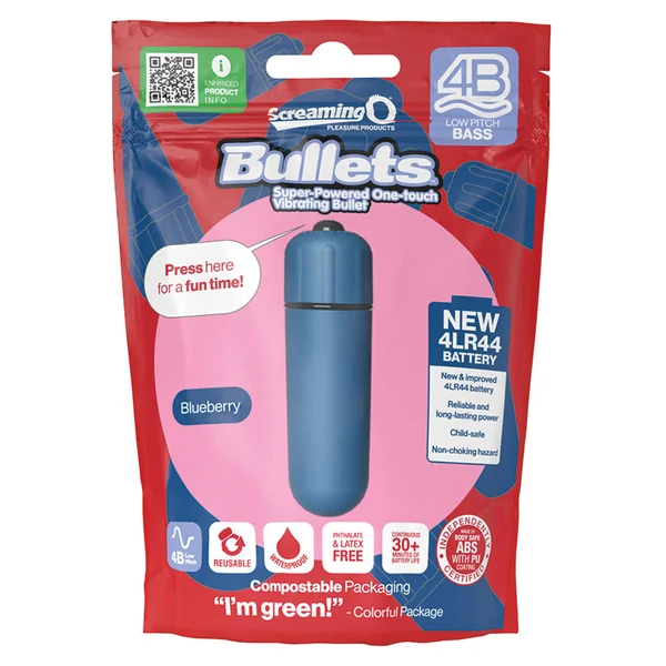 Screaming O 4B Deep Rumbling Bullet - Blueberry