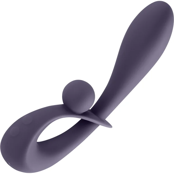Secrets Forte Rechargeable Waterproof Silicone Dual Stimulation Vibrator By NS Novelties - Purple