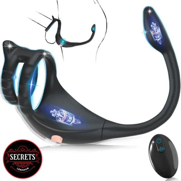 Secrets Lebanon 3 in 1 Cock Ring & Anal Vibrator
