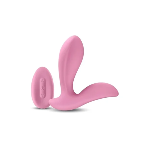 Secrets Rain Rechargeable Silicone Vibrator with Remote – Pink
