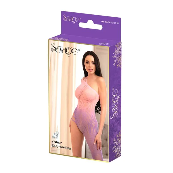 SEDUCE BODYSTOCKING PINK PURPLE
