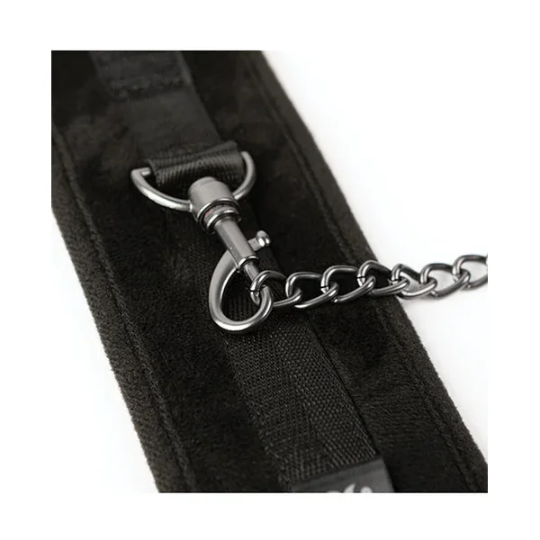 Sei Mio Legs Locked Padded Ankle Restraints – Black