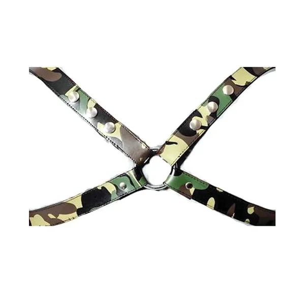 Sensual Sin Leather X Harness – Camo S/M