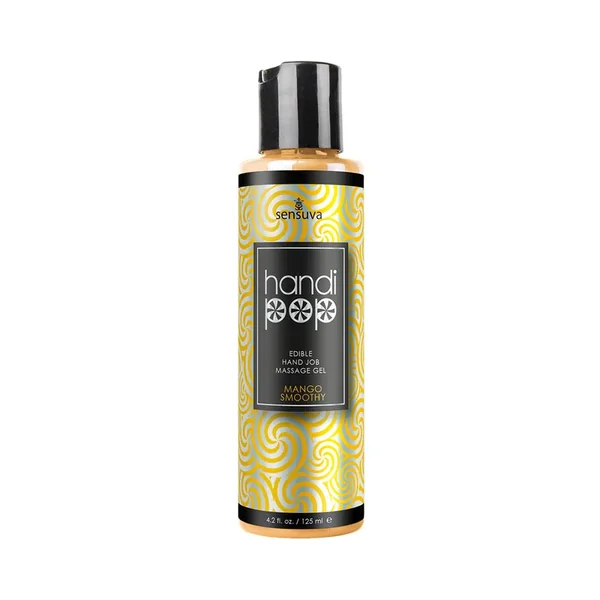 Sensuva HandiPop Edible Hand Job Massage Gel Mango Smoothy 4.2 oz.