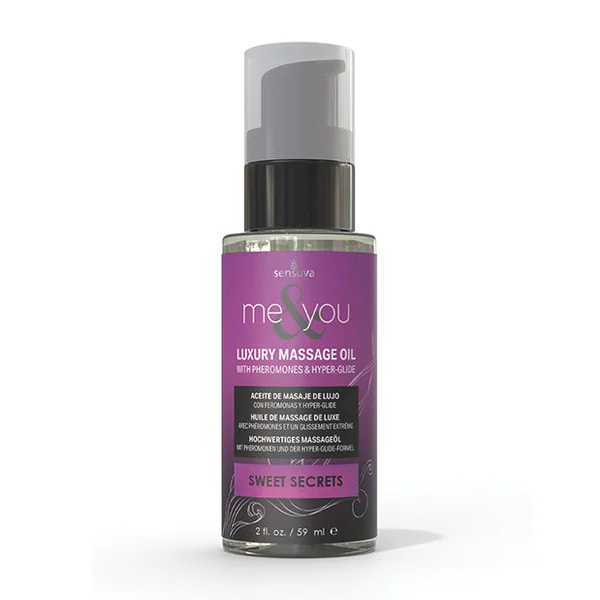 Sensuva Me & You Massage Oil - 2 oz Sweet Secrets