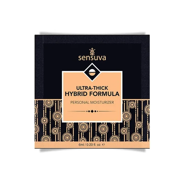 Sensuva Ultra Thick Hybrid Personal Moisturizer Single Use Packet – 6