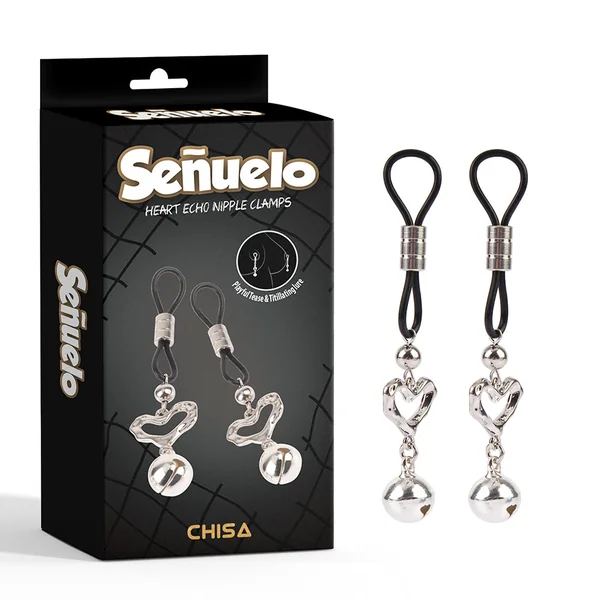 Senuelo Heart Echo Nipple Clamps