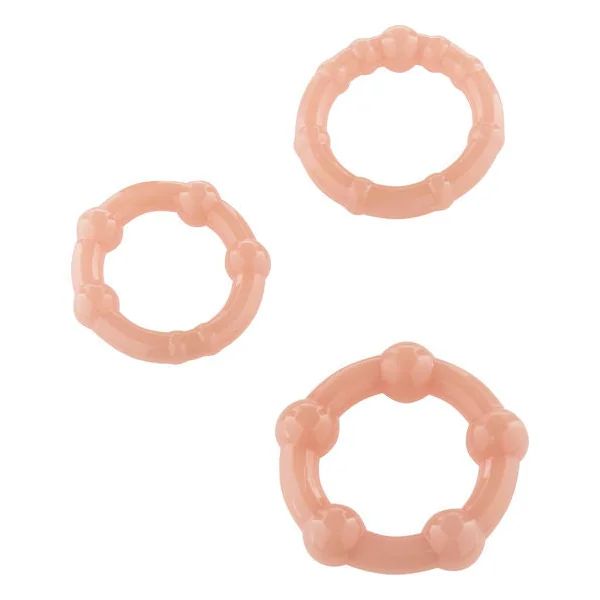 SEVEN CREATIONS - SET OF THREE SKIN PENIS RINGS