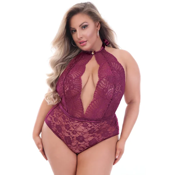 Seven til Midnight – Teddy Fan Lace Rose Bottom – Queen