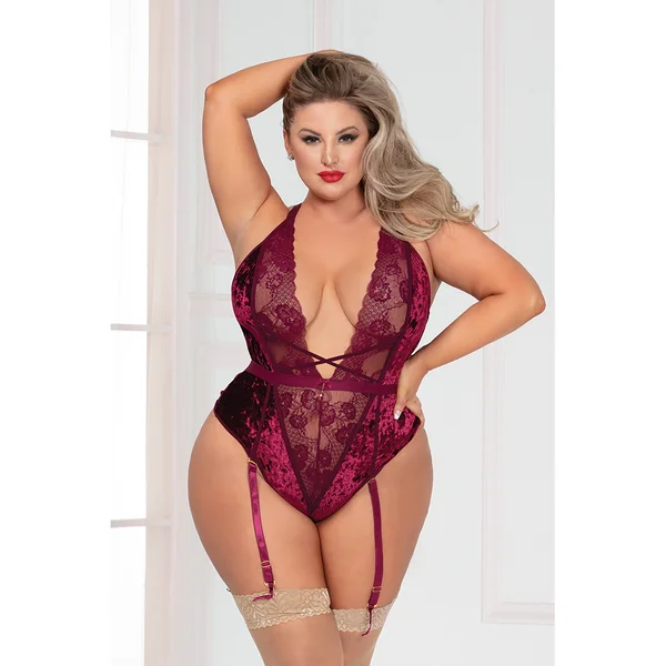Seven til Midnight – Teddy Velvet Deep V – Queen