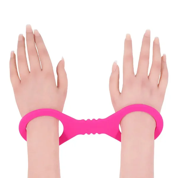 Sex & Mischief Hot Pink Silicone Cuffs