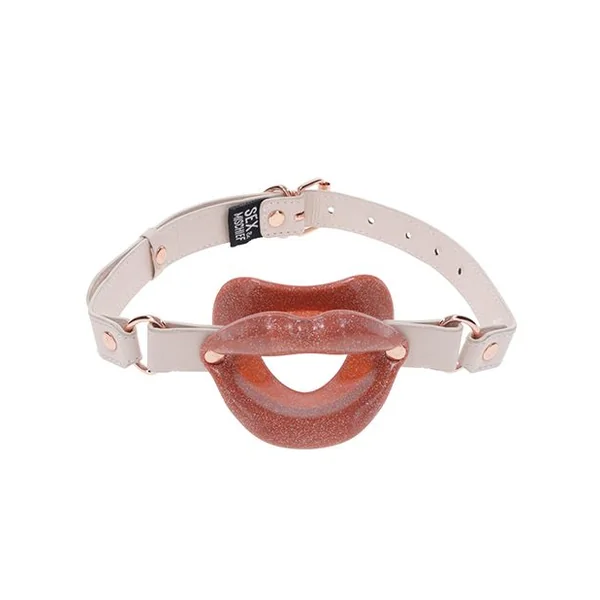 Sex & Mischief Peaches 'n Creame Silicone Lips Gag