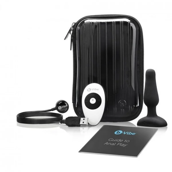Sex toys anal men b-vibe novice remote control anal plug black