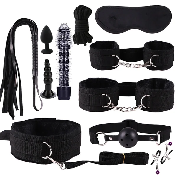Sex Toys for Women Couples Sex Bondage Gear Set Handcuffs Sex Games Whip Gag Bdsm Sex toys kits sexyshop erotic accessories