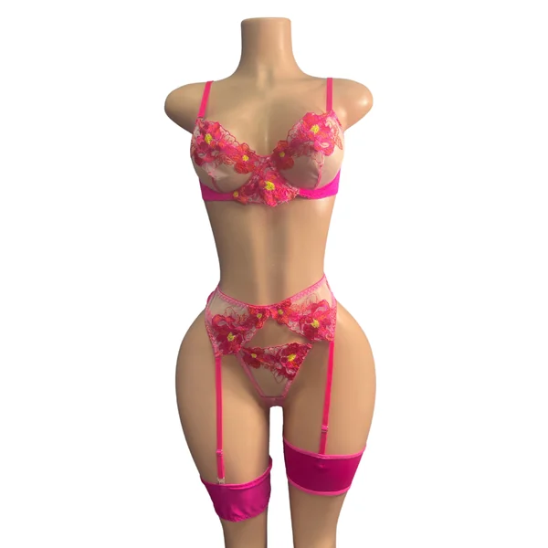 Sexy 3pc Lingerie Set #018