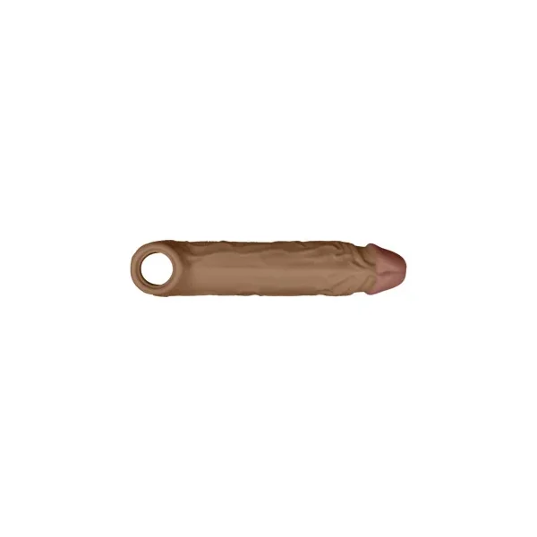 Shaft Model F: Penis Sheath Size 1, 6.5 Inch Insertable, Oak