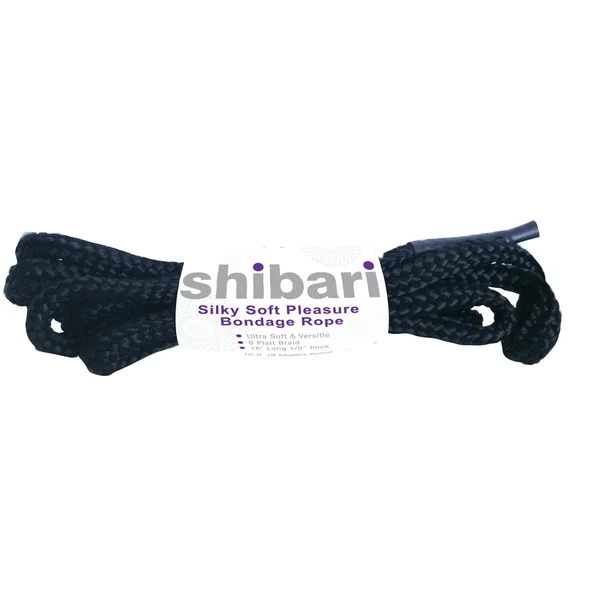 Shibari Silky Soft Bondage Rope, 5m, Black
