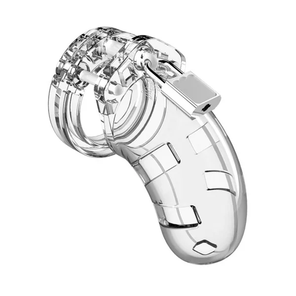 Shots Man Cage Chastity 3.5" Cock Cage Model 1 - Clear