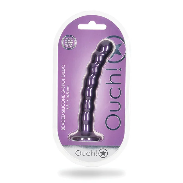 Shots Ouch 6.5" Beaded G-spot Dildo