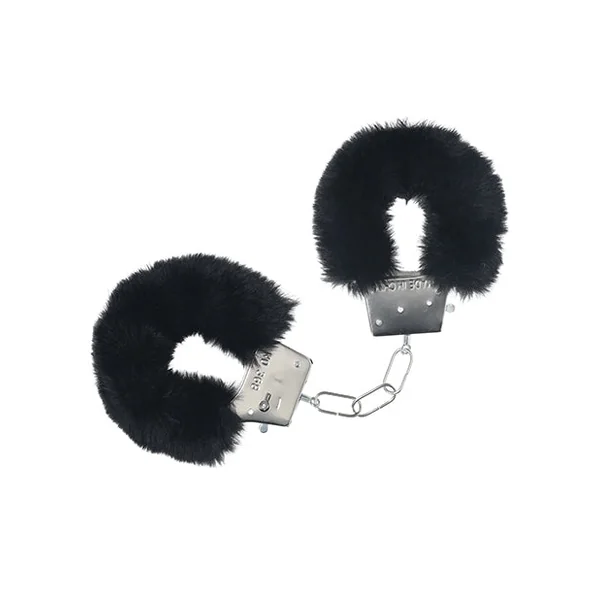 Shots Ouch! Classic Fluffy Handcuffs - Black