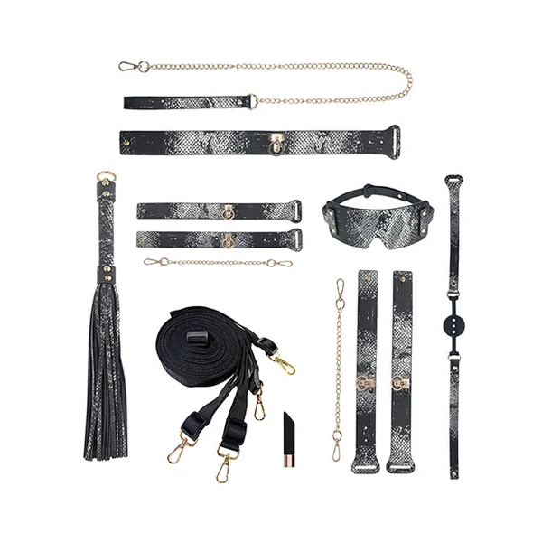 Shots Ouch! Florence Collection Bondage Kit w/Bag - Black